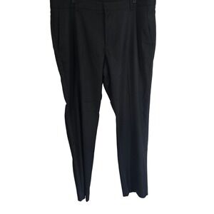Perry Ellis Mens 38x30 Black Very Slim Stretch Textured Dress Pants Trousers